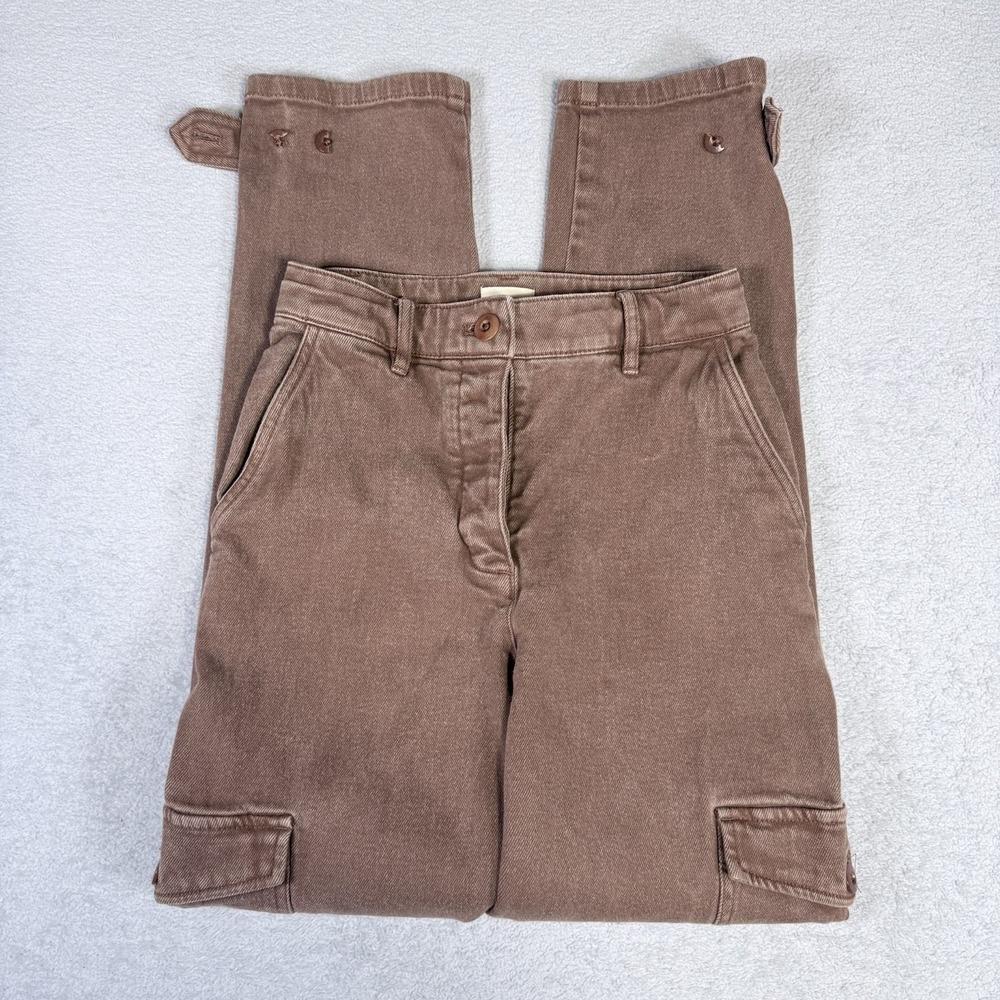Wilfred Free Modern Womens Cargo Pants High Waisted Utility Ankle Button Size 2